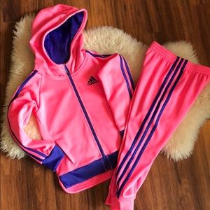 Adidas Girls track suit. Brand new, no tags size 5